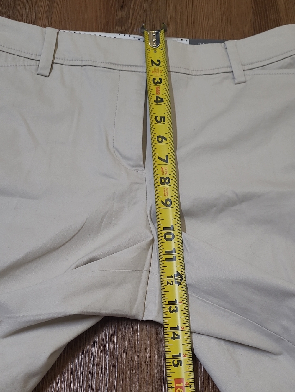 Talbots Light Beige Tailored Bermuda Shorts - Picture 6 of 11